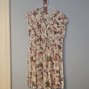 Siren Lily Cream Flutter Sleeve Midi Sundress